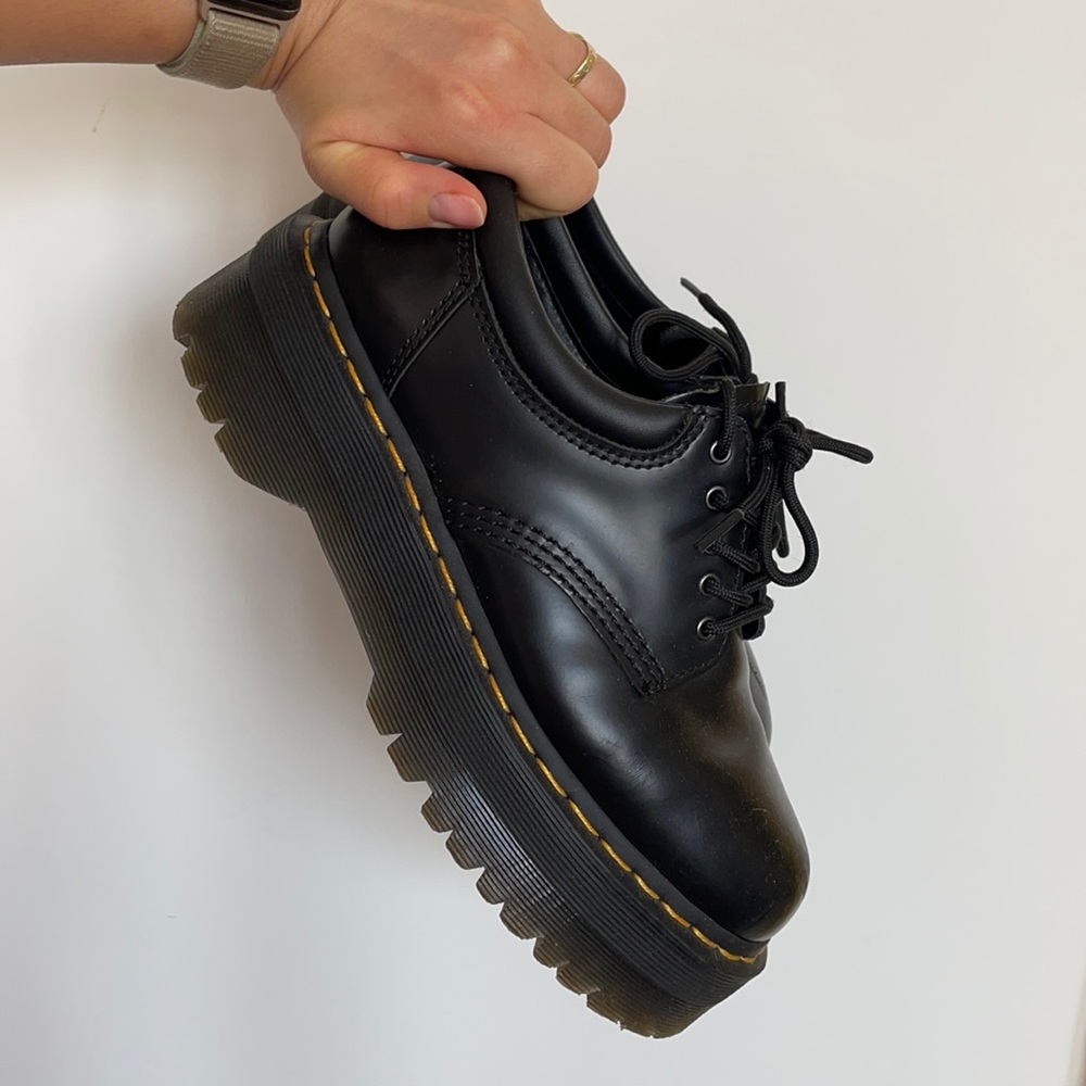 Dr. Martens Black Platform Oxfords